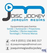 ALQUILER PROYECTOR Y PANTALLA GIGANTE -EVENTOS DJ-JOAQUIN M