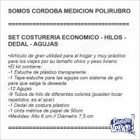 SET COSTURERIA ECONOMICO - HILOS - DEDAL - AGUJAS
