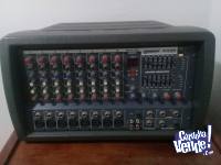Consola Lexsen M408 potenciada 8 canales + dos parlantes