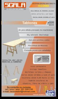 Tablon prensado en pino elliotis primera calidad SCALA