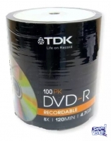 DVD VIRGEN TDK X 100 UNIDADES