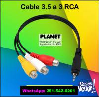 Cable 3.5 a 3 RCA para LCD - LED