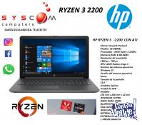 NOTEBOOKS HP RYZEN 3 2200 G . 8 GB  HASTA AGOTAR STOCK