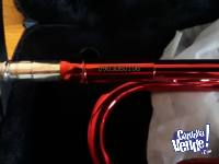 Trompeta Western Roja Con Estuche