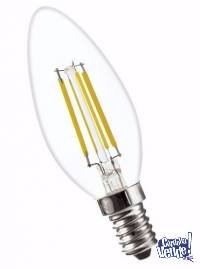 Lámpara Vela Filamento Led E14 5w Velita Cálida Ó Fria