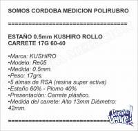 ESTAÑO 0.5mm KUSHIRO ROLLO CARRETE 17G 60-40