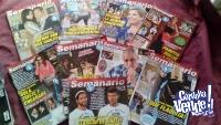 Revistas usadas  del 2013 - CARAS- PRONTO - SEMANARIO -HOLA