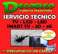 Servicio Tecnico de TELEVISORES LEDS LCD VEMOS TODOS  !!!