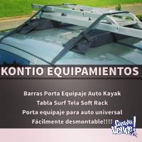 Barras Porta Equipaje Auto Kayak Tabla Surf Tela Soft Ra