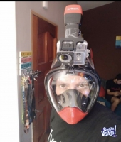 Máscara para snorkel full face mask hydro star 3.0 180 grados 