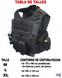 Chaleco De Transporte Tactico Portaplaca/militar/policial/gn