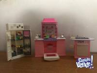 Barbie set completo de cocina accesorios
