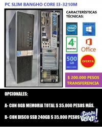 PC MARCA BANGHO INTEL CORE I3 EXCELENTE ESTADO - OFERTA!