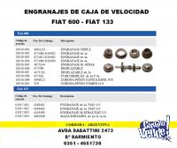 ENGRANAJES CAJA DE VELOCIDAD FIAT 600