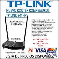 Router 4P TP-LINK WR841HP N300 High Power Rompe Muros 2X9DBI
