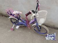 Bicicleta Niña Rod 16 Violeta Kore