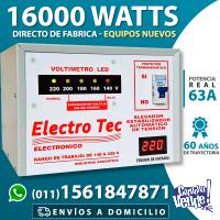 Estabilizadores Automáticos de 16000Watts Tfno. 011-4849274