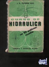 CURSO DE HIDRAULICA   Facorro Ruiz  1960  edit.Alsina uss 10