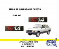 SIGLA DE MOLDURA FIAT 147 MOTOR TIPO