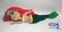 La sirenita artesanal tejido a crochet