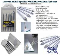 JUEGO DE MECHAS X5 VIDRIO PORCELANATO MARMOL 4 5 6 8 10MM