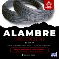 Alambre liso Recocido N° 16 x 1kg (Consulte por pack de 10kg o más)