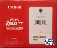 Canon Eos Rebel T7 + 18-55mm Is Ii + UV 58mm + Sandisk 32gb