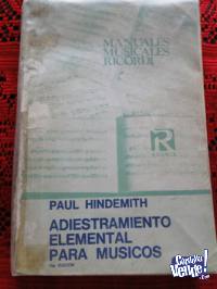 ADIESTRAMIENTO ELEMENTAL PARA MUSICOS P. HINDEMITH