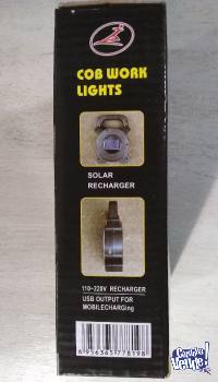Linterna Led Recargable Micro Usb 110-220w Luz Solar.