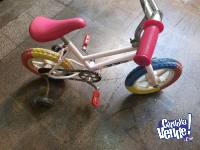 Bicicleta Rodado 12 Nena Ruedas Estabilizadoras
