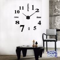Reloj Gigante De Pared Modelo Arábigos E Ingles