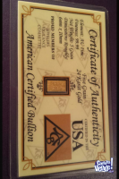 Lingote de oro puro 5 GR de ACB certificado 
