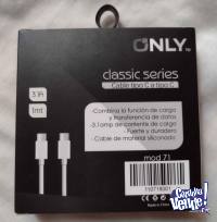 Cable Tipo C a Tipo C 3.1 Amp Marca Only