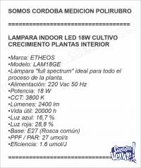 LAMPARA INDOOR LED 18W CULTIVO CRECIMIENTO PLANTAS INTERIOR