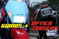 Kit Guiños Honda Tornado + Luz Led Trasera + Porta Patente!
