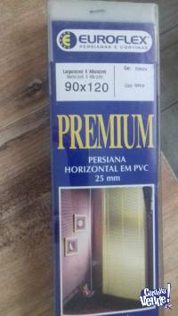 Persiana Euroflex Premium en PVC color Gris 90x1.20