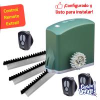 Kit Motor Porton Corredizo Seg Solo Ch 800 Kg 3 Controles