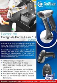 Lector Códigos De Barras Láser 3NSTAR SC050 USB + BASE APO