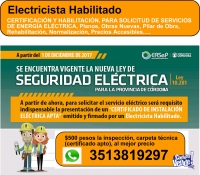 Electricista Matriculado Certificaciones