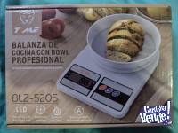 Balanza digital de Cocina con Bowl Max 10Kg Con Pilas