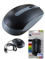Mouse Optico USB 1600 dpi Tres botones