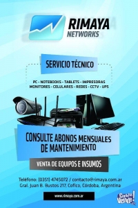 Servicio Tecnico para PC-Notebooks-Impresoras-Monitores