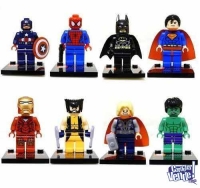SIMIL LEGOS SUPER HEROES,  MAS DE 100 PERSONAJES DIFERENTES!